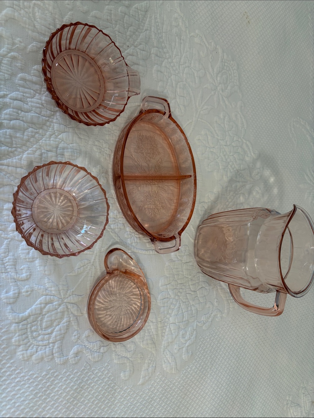 Pink dishes